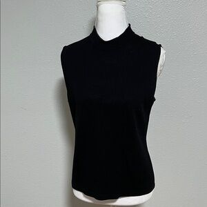 St. John Basics Black Sleeveless Top – Size Small